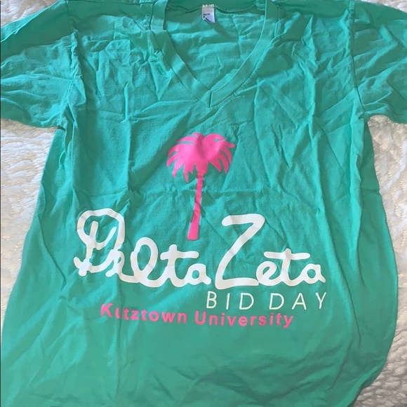 Small delta zeta bid day v neck - Picture 1 of 3